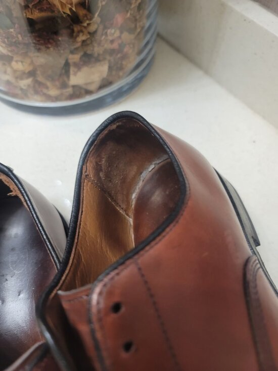 Allen Edmonds Park Avenue Cap Toe Oxford Dress Shoes Sz 9 D Bordeaux Leather main image 4